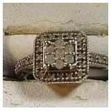 10k wg Ring with Diamonds, 2.5 grams, size 7 10k wg Ring with Diamonds, 2.5 grams, size 7