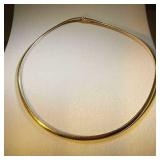10k yg Omega necklace marked Italy, 16.5 grams 10k yg Omega necklace marked Italy, 16.5 grams
