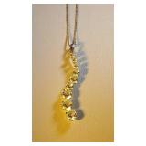 14k wg box chan and 10 CZ pendant, 2.0 grams 14k wg box chan and 10 CZ pendant, 2.0 grams
