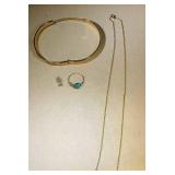 gold filled lot includint 10 gram bracelet, 0.7 gold filled lot includint 10 gram bracelet, 0.7