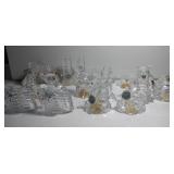 8 pairs of Lenox Crystal Salt & Pepper shakers &