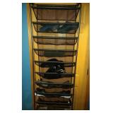 shoe rack for back of door and 8 pairs of Ladies