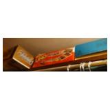5 board games, baseball and glove 5 board games, baseball and glove