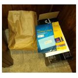 contents on floor - mailing labels, HP Desk jet contents on floor - mailing labels, HP Desk jet