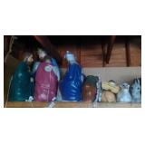 12 piece lawn Nativity set - tallest is 32 inches