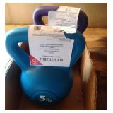 Two 5 lb Kettlebell weights Two 5 lb Kettlebell weights