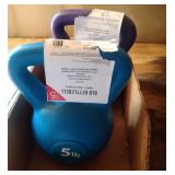 Two 5 lb Kettlebell weights