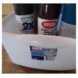 wash tub of spray paint wash tub of spray paint