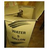 5 gallon glass water bottle in box