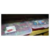 2 Christmas ornament totes and contents 2 Christmas ornament totes and contents