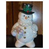Snowman Cookie Jar by Lenox - 12 inches Snowman Cookie Jar by Lenox - 12 inches