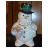 Snowman Cookie Jar by Lenox - 12 inches