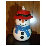 Snowman (red hat) Cookie Jar by Pfaltzgraff - 14 Snowman (red hat) Cookie Jar by Pfaltzgraff - 14