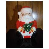 Santa with tree Cookie Jar by Gibson Housewares -