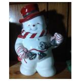 Snowman (with bells) Cookie Jar by Home - 11 inch