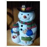 Snowman & Son Cookie Jar by Blizzard & Co. - 12 in Snowman & Son Cookie Jar by Blizzard & Co. - 12 in