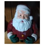 bust of Santa Cookie Jar by Vigor - 11 inches bust of Santa Cookie Jar by Vigor - 11 inches