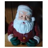 bust of Santa Cookie Jar by Vigor - 11 inches