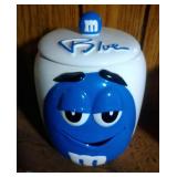 Blue M&M Cookie Jar by Galerie - 7.5 inches