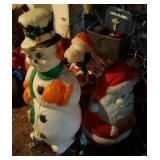 lot of lighted lawn ornaments - Snowman (43 inch),