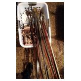 laundry basket of curtains and curtain rods laundry basket of curtains and curtain rods