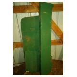 3 pieces of green sheet metal - tallest is 61.5 3 pieces of green sheet metal - tallest is 61.5