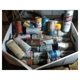 large box of vintage beer cans - steel & aluminum large box of vintage beer cans - steel & aluminum