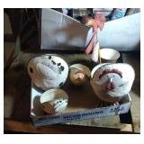 5 metal farm animal planters - 3 chicken & 2 cows 5 metal farm animal planters - 3 chicken & 2 cows