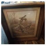 4 wall hangings - Pheasants, Bluebird & Mailbox, 4 wall hangings - Pheasants, Bluebird & Mailbox,