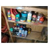 lot of shop supplies- WD40, spray paint, 2 stroke lot of shop supplies- WD40, spray paint, 2 stroke