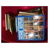 large tote of DYI, home repair guides and more