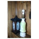2 lamps - chinese looking lamp (17 inch) and 2 lamps - chinese looking lamp (17 inch) and