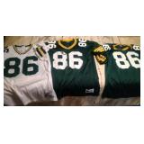 3 Antonio Freeman jerseys - two size 44 and a 48