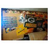 contents on South wall - ticket stubs, football contents on South wall - ticket stubs, football