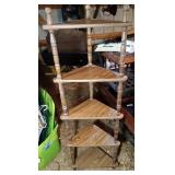 lot of 5 shelves - 5 shelf corner piece (58 inch) lot of 5 shelves - 5 shelf corner piece (58 inch)