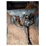 Agri Fab tow behind drop spreader - hopper is Agri Fab tow behind drop spreader - hopper is