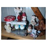 large lot of yard ornaments - mostly resin - gnome