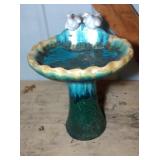 two piece bird bath