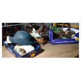 3 flats of Ladies hats, basket with candle, Mardi 3 flats of Ladies hats, basket with candle, Mardi