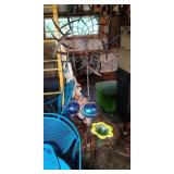 glass / metal yard ornaments - double pinwheel, glass / metal yard ornaments - double pinwheel,