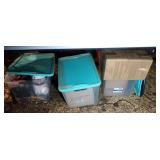 3 totes of fiber optic Christmas buildings, Fall 3 totes of fiber optic Christmas buildings, Fall