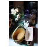 2 flats of decor - including McCoy, green pitcher, 2 flats of decor - including McCoy, green pitcher,