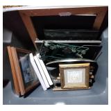 tote of picture frames