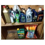 lot of shop supplies - deicer, weed B gone, motor