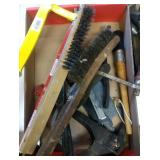 flat of hack saw, coping saw, wire brushes