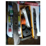 lawn mower blades, shop vac foam sleeves