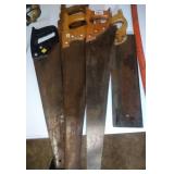 lot of 5 saws - 4 hand saws and 1 miter saw lot of 5 saws - 4 hand saws and 1 miter saw