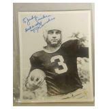 Tony Canadeo autographed 8x10 B&W photo Packers