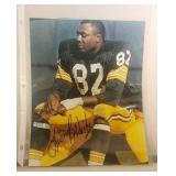 Lionel Aldridge autograph 8x10 color photo Packers