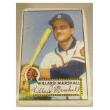 1952 Topps Baseball Willard Marshall #96